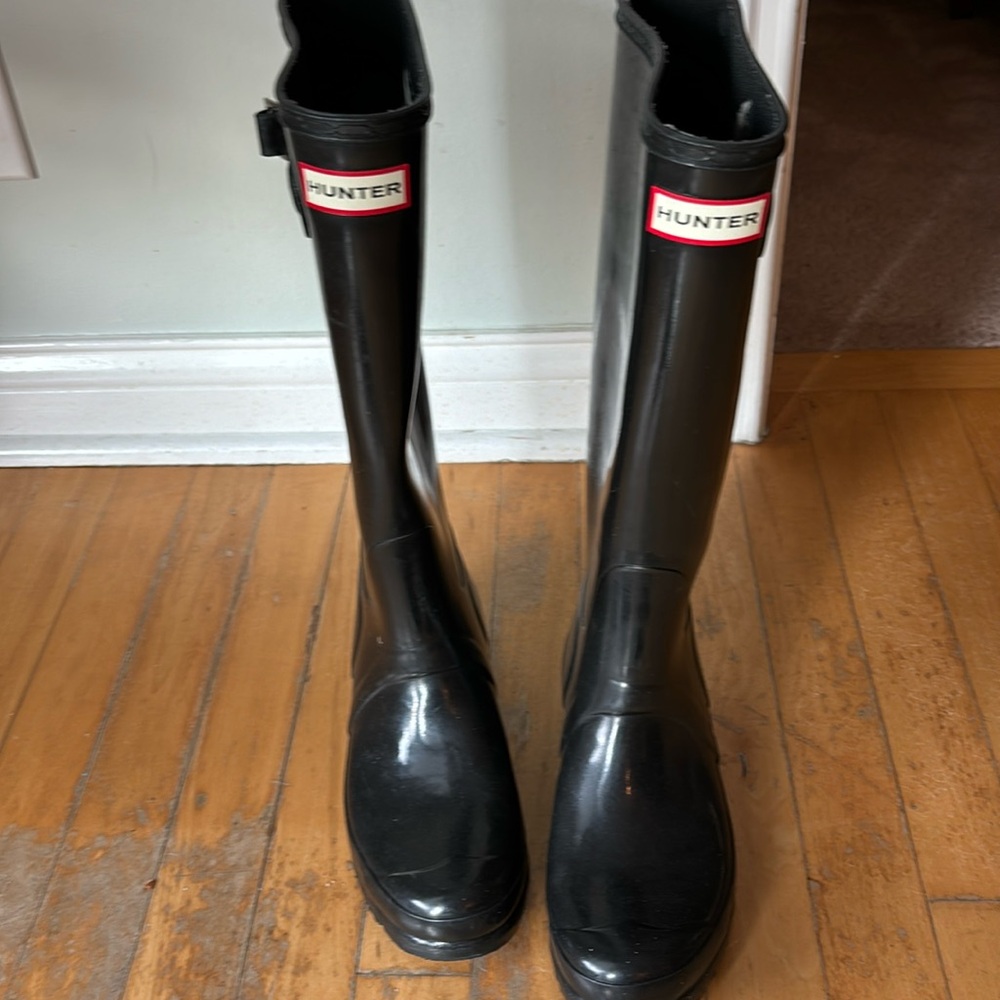 Hunter Tall Black Boots